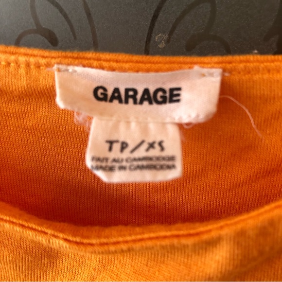 Orange String Crop Tank Top - Picture 3 of 3